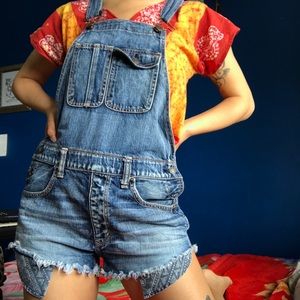 American Eagle Overall Shorts